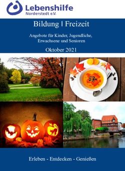 Bildung I Freizeit Angebote f&uuml;r Kinder, Jugendliche, Oktober 2021 - Lebenshilfe Norderstedt eV
