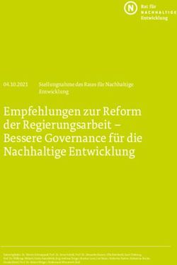 Empfehlungen zur Reform der Regierungsarbeit - Bessere Governance f&uuml;r die Nachhaltige Entwicklung - Rat f&uuml;r ...