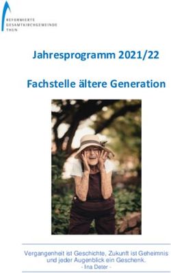 Jahresprogramm 2021/22 Fachstelle ältere Generation