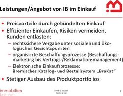 Leistungen/Angebot von IB im Einkauf - Der Senator f&uuml;r Kultur