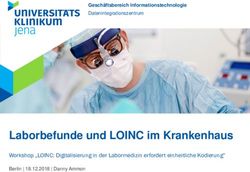 Laborbefunde und LOINC im Krankenhaus - Gesch&auml;ftsbereich Informationstechnologie Datenintegrationszentrum - Medizininformatik-Initiative