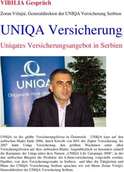 UNIQA Versicherung Uniqates Versicherungsangebot in Serbien