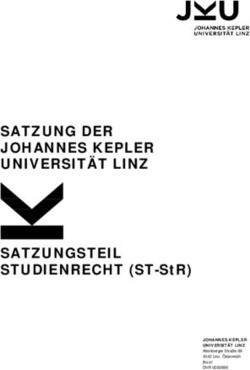 SATZUNG DER JOHANNES KEPLER UNIVERSITÄT LINZ SATZUNGSTEIL STUDIENRECHT (ST-STR) - JKU