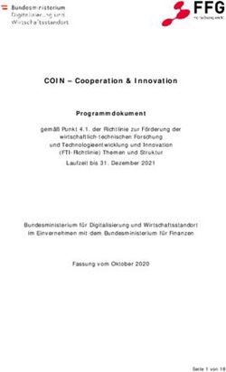 COIN - Cooperation & Innovation Programmdokument