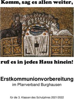 Erstkommunionvorbereitung - Komm, sag es allen weiter, ruf es in jedes Haus hinein!