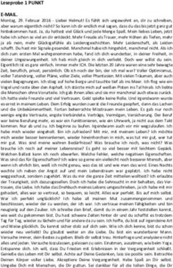 Leseprobe 1 PUNKT E-MAIL - Basic Erfolgsmanagement