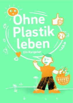 Ohne Plastik leben Ein Ratgeber - Heinrich-Böll-Stiftung Sachsen