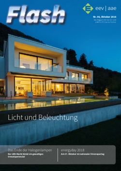 Licht und Beleuchtung - Das Ende der Halogenlampen Der LED-Markt bietet ein gewaltiges Umsatzpotenzial - Vertragspartner-Portal der eev | aae