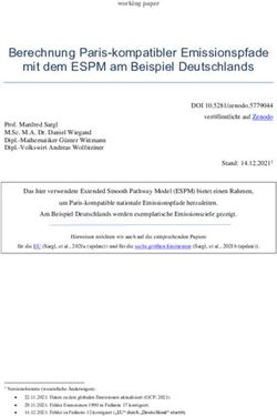 Berechnung Paris-kompatibler Emissionspfade mit dem ESPM am Beispiel Deutschlands