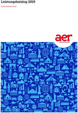 Leistungskatalog 2019 - AER Kooperation