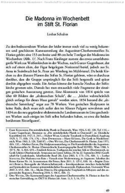 Die Madonna im Wochenbett im Stift St. Florian