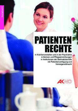 Patienten rechte in Krankenanstalten und in der Psychiatrie in Heimen und Pflegeeinrichtungen in Institutionen der Behindertenhilfe mit ...