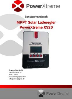 MPPT SOLAR LADEREGLER POWERXTREME XS20 - BENUTZERHANDBUCH - EMERGOPLUS GMBH DAIMLERSTRASSE 16 48683 AHAUS WWW.EMERGOPLUS.COM