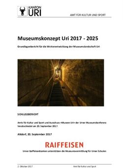 Museumskonzept Uri 2017 2025 - Kanton Uri