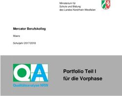 Portfolio Teil I für die Vorphase - Mercator Berufskolleg