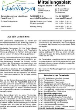 Mitteilungsblatt - L&auml;ufelfingen