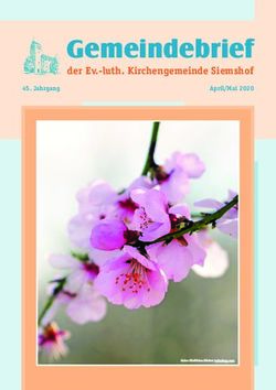 Gemeindebrief der Ev.-luth. Kirchengemeinde Siemshof - Jahrgang