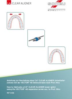 Anleitung zur Herstellung einer CA CLEAR ALIGNER Unterkiefer-schiene mit der VECTOR 40 Dehnschraube nach Prof. Hinz How to fabricate a CA CLEAR ...