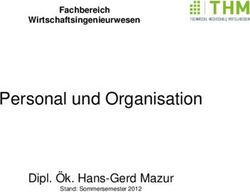 Personal und Organisation - Dipl. &Ouml;k. Hans-Gerd Mazur - Fachbereich Wirtschaftsingenieurwesen