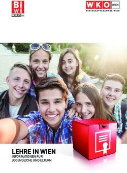 LEHRE IN WIEN INFORMATIONEN FÜR JUGENDLICHE UND ELTERN - WKO