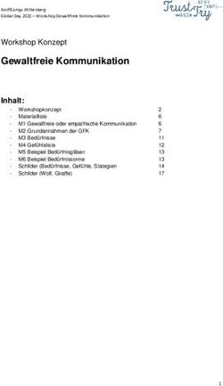 Gewaltfreie Kommunikation - Workshop Konzept - Konfi-Camp Wittenberg