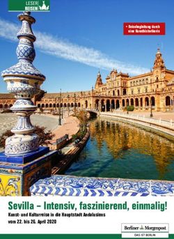 Sevilla - Intensiv, faszinierend, einmalig! - Kunst- und Kulturreise in die Hauptstadt Andalusiens vom 22. bis 26. April 2020 - Berliner ...