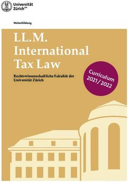 LL.M. International Tax Law - Rechtswissenschaftliche Fakultät der Universität Zürich - UZH