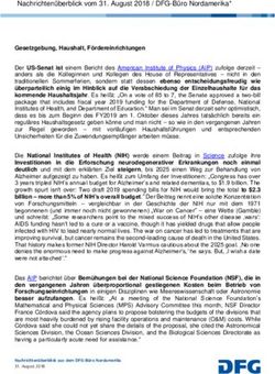 Nachrichten&uuml;berblick vom 31. August 2018 / DFG-B&uuml;ro Nordamerika
