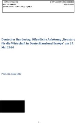 Deutscher Bundestag: &Ouml;ffentliche Anh&ouml;rung "Neustart f&uuml;r die Wirtschaft in Deutschland und Europa" am 27. Mai 2020 - Prof. Dr. Max Otte