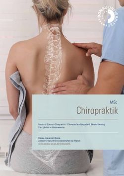 Chiropraktik MSc www.donau-uni.ac.at/chiropraktik - Donau-Universit&auml;t Krems