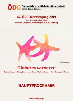 Diabetes vernetzt: HAUPTPROGRAMM - &Ouml;DG-Jahrestagung 2019 - medinlive