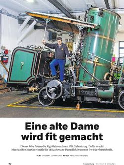 Eine alte Dame wird fit gemacht - Rigi