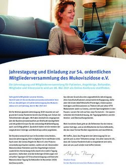 Jahrestagung und Einladung zur 54. ordentlichen Mitgliederversammlung des Mukoviszidose e.V.