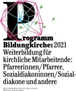 Bildungkirche: 2021 Weiterbildung f&uuml;r kirchliche Mitarbeitende: Pfarrerinnen/Pfarrer, Sozialdiakoninnen/Sozial-diakone und andere