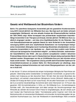 Gesetz wird Wettbewerb bei Biosimilars f&ouml;rdern