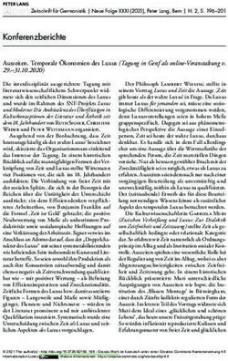 Konferenzberichte Auszeiten. Temporale &Ouml;konomien des Luxus (Tagung in Genf als online-Veranstaltung v. 29.-31.10.2020) - Ingenta Connect