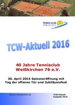 40 Jahre Tennisclub Wei&szlig;kirchen 76 e.V - April 2016 Saisoner&ouml;ffnung mit Tag der offenen T&uuml;r und Jubil&auml;umsfest