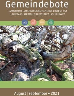 Gemeindebote - August | September 2021 - EVANGELISCH-LUTHERISCHE KIRCHGEMEINDE DRESDEN-OST - Luth ...