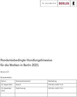 Pandemiebedingte Handlungshinweise f&uuml;r die Wahlen in Berlin 2021