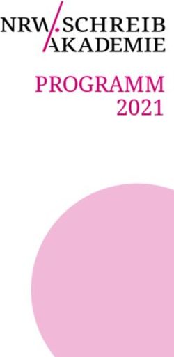 PROGRAMM 2021 - Literaturhaus Bonn