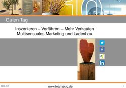 Guten Tag Inszenieren - Verführen - Mehr Verkaufen Multisensuales Marketing und Ladenbau - Teamscio