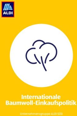 Internationale Baumwoll-Einkaufspolitik - Unternehmensgruppe ALDI S&Uuml;D - Projekt 2020