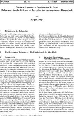 Stadtwachstum und Stadtumbau in Oslo. Exkursion durch die inneren Bereiche der norwegischen Hauptstadt
