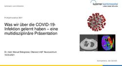 Was wir &uuml;ber die COVID-19- Infektion gelernt haben - eine multidisziplin&auml;re Pr&auml;sentation - Dr. med. Manuel Bolognese, Oberarzt mbF Neurozentrum ...