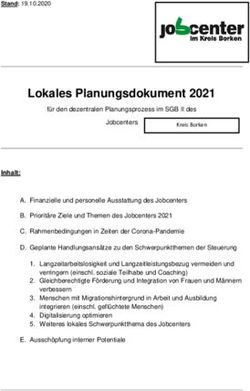 Lokales Planungsdokument 2021