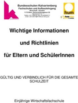 Wichtige Informationen und Richtlinien f&uuml;r Eltern und Sch&uuml;lerInnen - G&Uuml;LTIG UND VERBINDLICH F&Uuml;R DIE GESAMTE SCHULZEIT Einj&auml;hrige Wirtschaftsfachschule