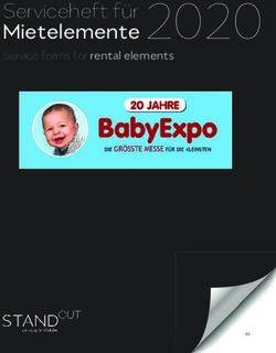 Mietelemente 2020 Service forms for rental elements - BabyExpo