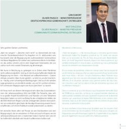 GRUSSWORT OLIVER PAASCH | MINISTERPR&Auml;SIDENT DEUTSCHSPRACHIGE GEMEINSCHAFT, OSTBELGIEN - EVBK e.V.