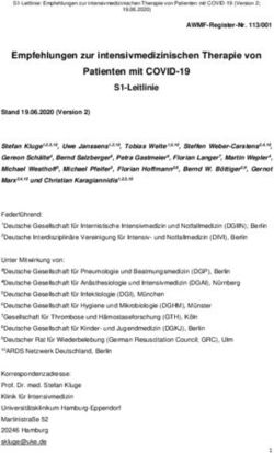 Empfehlungen zur intensivmedizinischen Therapie von Patienten mit COVID-19 - DGIIN