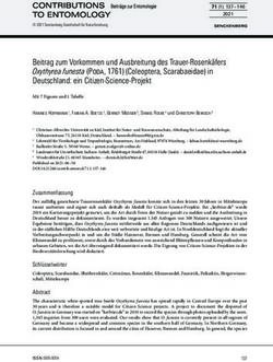 Beitrag zum Vorkommen und Ausbreitung des Trauer-Rosenkäfers Oxythyrea funesta (Poda, 1761) (Coleoptera, Scarabaeidae) in Deutschland: ein ...